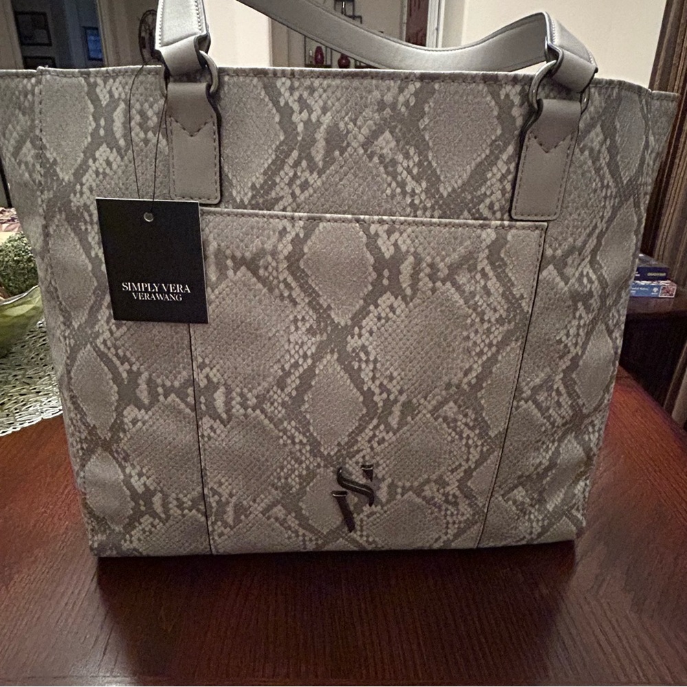 Simply Vera Vera Wang Lavey Raddix Tote Bag 🆕 - Picture 2 of 9